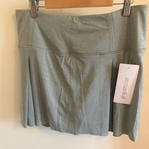 Marika Sage Green Skirt with Pleats